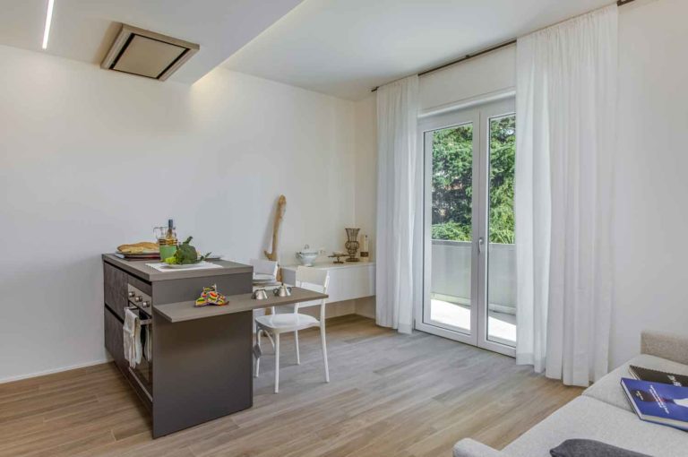 Interni di un appartamento in Residenza Niro